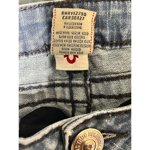 Vintage True Religion Jeans Women’s Sz 30 Y2K Billy Super T Made In USA Flap - Picture 6 of 8